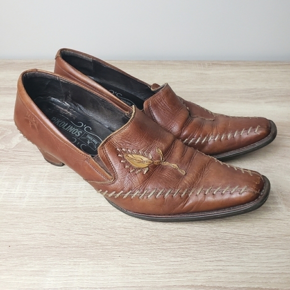 𝅺Womens Leather Pikolinos Square Toe Shoes *Flawed - Picture 2 of 12